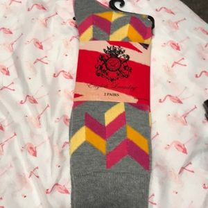 Two pair of cute knee high socks